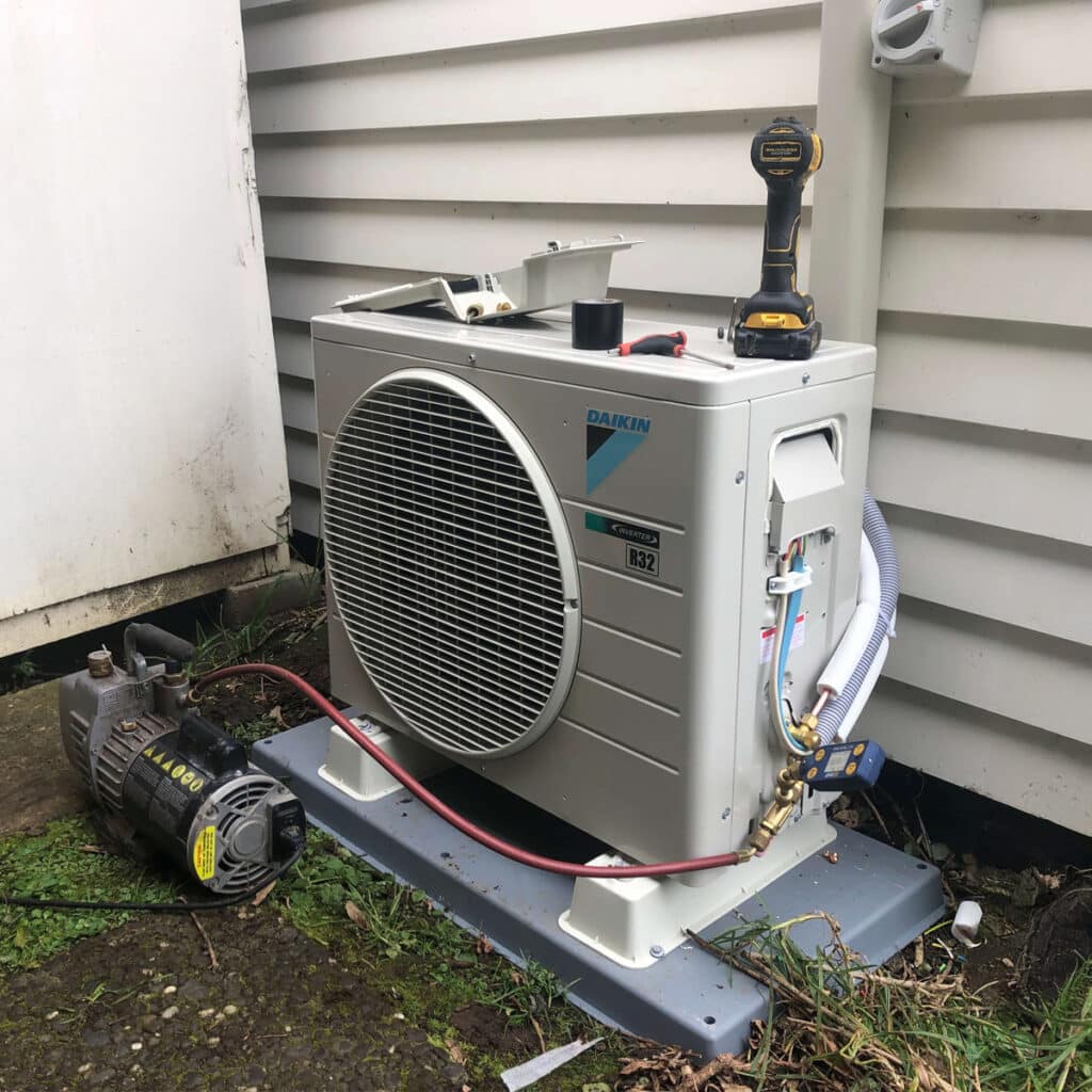 heat pump install